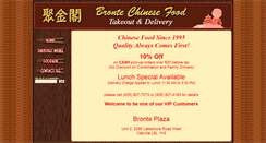 Desktop Screenshot of brontechinesefood.com